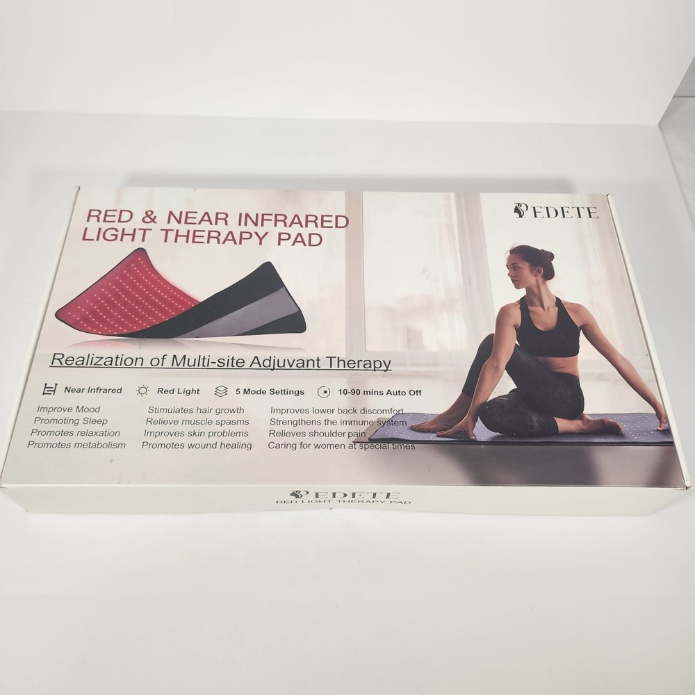Pedete Red Light Therapy Pad 24"x12" – Infrared  Body Pain Relief